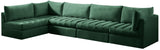 Jacob Velvet Modular Sectional Sofa - Luxurious Soft Black Upholstery with Contemporary Design