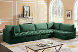 Jacob Velvet Modular Sectional Sofa - Luxurious Soft Black Upholstery with Contemporary Design
