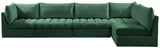 Jacob Velvet Modular Sectional Sofa - Luxurious Soft Black Upholstery with Contemporary Design