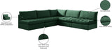Jacob Velvet Modular Sectional Sofa - Luxurious Soft Black Upholstery with Contemporary Design