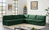 Jacob Velvet Modular Sectional Sofa - Luxurious Soft Black Upholstery with Contemporary Design