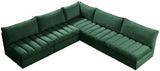 Jacob Velvet Modular Sectional Sofa - Luxurious Soft Black Upholstery with Contemporary Design