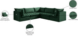 Jacob Velvet Modular Sectional Sofa - Luxurious Soft Black Upholstery with Contemporary Design