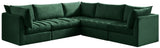 Jacob Velvet Modular Sectional Sofa - Luxurious Soft Black Upholstery with Contemporary Design