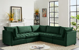 Jacob Velvet Modular Sectional Sofa - Luxurious Soft Black Upholstery with Contemporary Design
