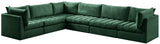 Jacob Velvet Modular Sectional Sofa - Luxurious Soft Black Upholstery with Contemporary Design