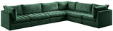 Jacob Velvet Modular Sectional Sofa - Luxurious Soft Black Upholstery with Contemporary Design