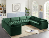 Jacob Velvet Modular Sectional Sofa - Luxurious Soft Black Upholstery with Contemporary Design