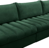 Jacob Velvet Modular Sectional Sofa - Luxurious Soft Black Upholstery with Contemporary Design