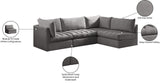 Jacob Velvet Modular Sectional - Luxurious Contemporary Seating with Endless Configuration Options