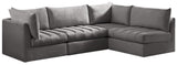 Jacob Velvet Modular Sectional - Luxurious Contemporary Seating with Endless Configuration Options