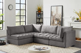 Jacob Velvet Modular Sectional - Luxurious Contemporary Seating with Endless Configuration Options