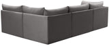 Jacob Velvet Modular Sectional - Luxurious Contemporary Seating with Endless Configuration Options