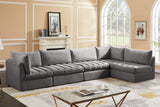 Jacob Velvet Modular Sectional - Luxurious Contemporary Seating with Endless Configuration Options
