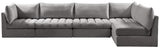 Jacob Velvet Modular Sectional - Luxurious Contemporary Seating with Endless Configuration Options