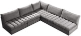 Jacob Velvet Modular Sectional - Luxurious Contemporary Seating with Endless Configuration Options