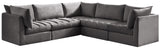 Jacob Velvet Modular Sectional - Luxurious Contemporary Seating with Endless Configuration Options