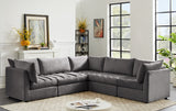 Jacob Velvet Modular Sectional - Luxurious Contemporary Seating with Endless Configuration Options