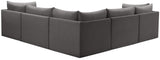 Jacob Velvet Modular Sectional - Luxurious Contemporary Seating with Endless Configuration Options
