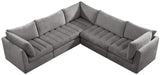Jacob Velvet Modular Sectional - Luxurious Contemporary Seating with Endless Configuration Options