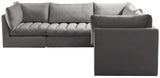 Jacob Velvet Modular Sectional - Luxurious Contemporary Seating with Endless Configuration Options