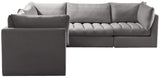 Jacob Velvet Modular Sectional - Luxurious Contemporary Seating with Endless Configuration Options