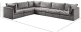 Jacob Velvet Modular Sectional - Luxurious Contemporary Seating with Endless Configuration Options
