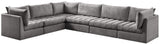 Jacob Velvet Modular Sectional - Luxurious Contemporary Seating with Endless Configuration Options