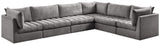 Jacob Velvet Modular Sectional - Luxurious Contemporary Seating with Endless Configuration Options