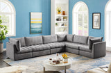 Jacob Velvet Modular Sectional - Luxurious Contemporary Seating with Endless Configuration Options