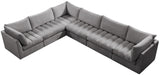 Jacob Velvet Modular Sectional - Luxurious Contemporary Seating with Endless Configuration Options