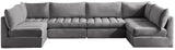 Jacob Velvet Modular Sectional - Luxurious Contemporary Seating with Endless Configuration Options