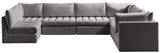 Jacob Velvet Modular Sectional - Luxurious Contemporary Seating with Endless Configuration Options