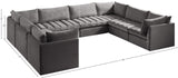 Jacob Velvet Modular Sectional - Luxurious Contemporary Seating with Endless Configuration Options