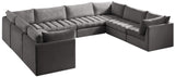 Jacob Velvet Modular Sectional - Luxurious Contemporary Seating with Endless Configuration Options