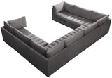 Jacob Velvet Modular Sectional - Luxurious Contemporary Seating with Endless Configuration Options