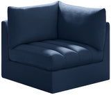 Jacob Modular Corner Chair - Luxurious Velvet Upholstery, Deep Channel Tufting, Contemporary Design