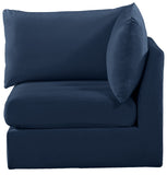 Jacob Modular Corner Chair - Luxurious Velvet Upholstery, Deep Channel Tufting, Contemporary Design