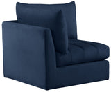 Jacob Modular Corner Chair - Luxurious Velvet Upholstery, Deep Channel Tufting, Contemporary Design