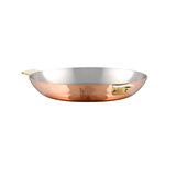 Mauviel Art Déco Copper 2-Piece Round Pan 7.9-In and 10.2-In Set With Brass Handles