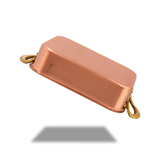Mauviel Copper Roasting Pan with Brass Handles, 5.51 x 3.94-In