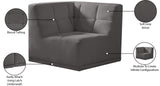 Relax Contemporary Corner Chair with Biscuit Tufting – Modular Design for Ultimate Comfort & Style
