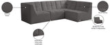 Relax Black Velvet Modular Sectional with Biscuit Tufting for Ultimate Comfort and Modern Style