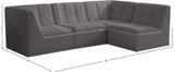 Relax Black Velvet Modular Sectional with Biscuit Tufting for Ultimate Comfort and Modern Style