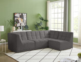 Relax Black Velvet Modular Sectional with Biscuit Tufting for Ultimate Comfort and Modern Style