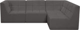 Relax Black Velvet Modular Sectional with Biscuit Tufting for Ultimate Comfort and Modern Style
