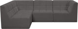 Relax Black Velvet Modular Sectional with Biscuit Tufting for Ultimate Comfort and Modern Style