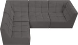 Relax Black Velvet Modular Sectional with Biscuit Tufting for Ultimate Comfort and Modern Style