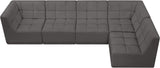 Relax Black Velvet Modular Sectional with Biscuit Tufting for Ultimate Comfort and Modern Style