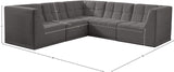 Relax Black Velvet Modular Sectional with Biscuit Tufting for Ultimate Comfort and Modern Style